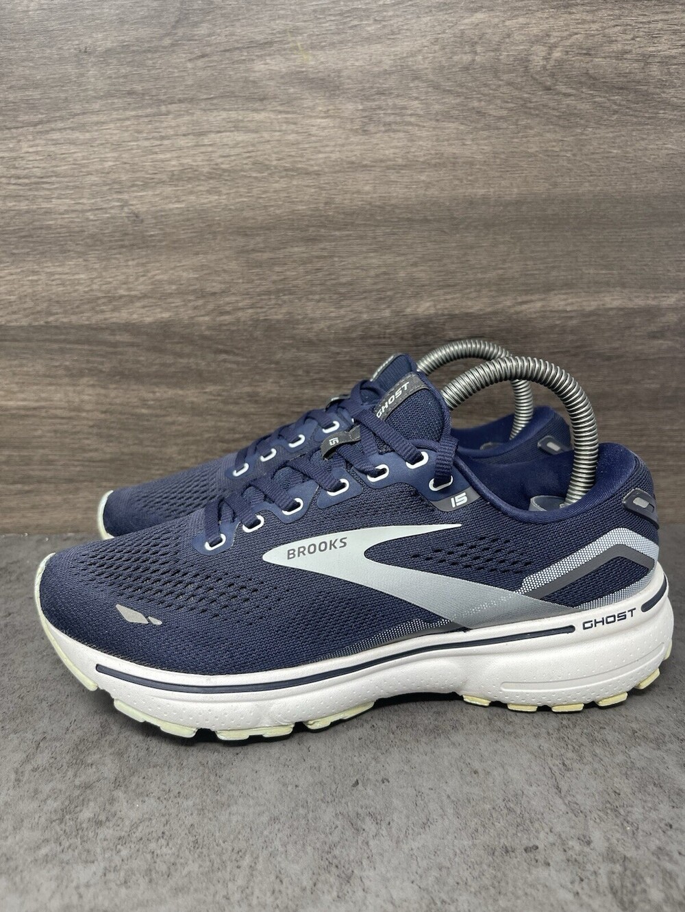 Brooks Ghost 15 Womens Size 8 B Medium Navy Blue Running Walking Shoes